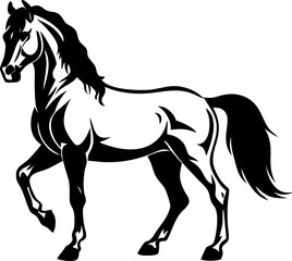 horse icon, graceful  vector illustration