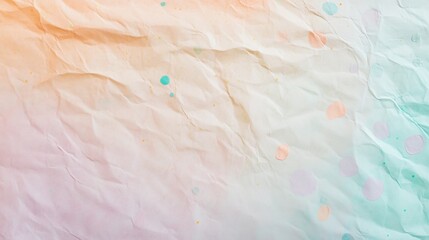 Pastel Polka Dot Pattern on Textured Paper Background
