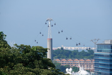 Singapore Cable Car at Mount Faber and Sentosa Island during Summer | May 10, 2025