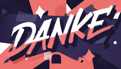 Creative design expressing gratitude with bold colors and modern style