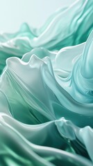 Abstract Blue and White Layered Wave Background