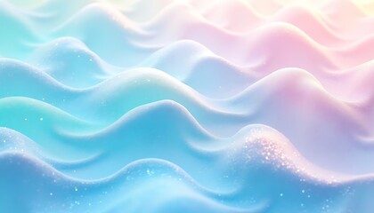 Obraz premium Abstract Pastel Waves with Sparkling Texture Surface Background Design