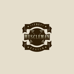 Fitness logo  GYM logo  vector icon illustration