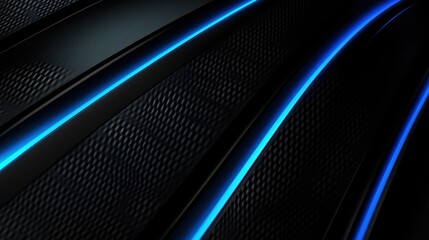 Abstract Blue Neon Striped Tech Background for Modern UI Design