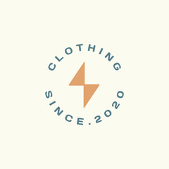 Clothing brand fashion brand vintage logo design vector