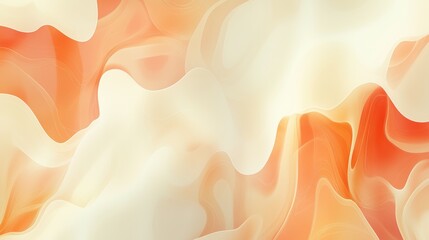 Abstract Cream Fluid Wave Background for Minimalistic Modern Design