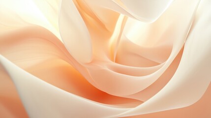 Abstract Cream Fluid Wave Background for Minimalistic Modern Design