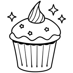 Enchanted Muffin Vector Art