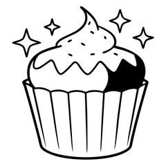 Enchanted Muffin Vector Art