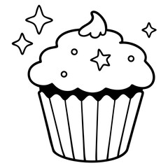 Enchanted Muffin Vector Art