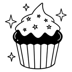 Enchanted Muffin Vector Art