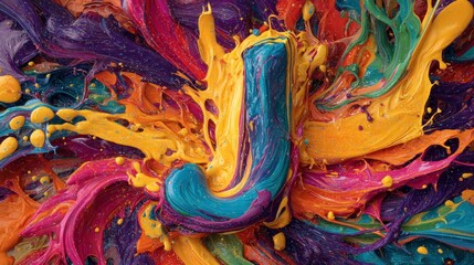 Colorful abstract letter j