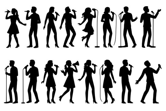 Silhouette collection singers performing on stage