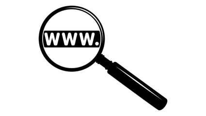 Site Audit or scan symbol, black isolated silhouette