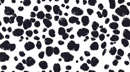 Obraz premium Abstract pattern of irregular dark spots on a light background. Seamless pattern.