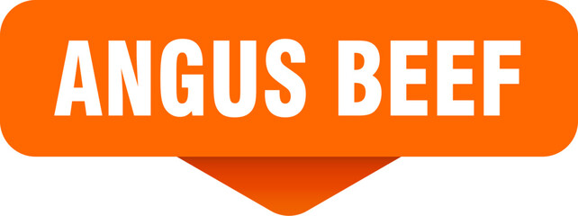 angus beef sticker. angus beef sign on transparent background