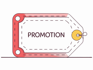 Promotional signs Minimal Vector Roundish Flat