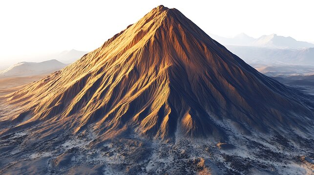 Aerial view of majestic mountain peak landscape nature photography scenic mountain range travel destination