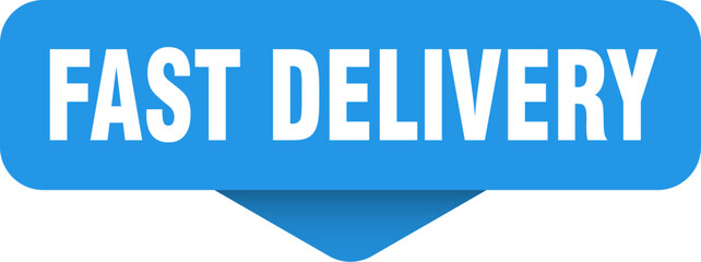 fast delivery sticker. fast delivery sign on transparent background
