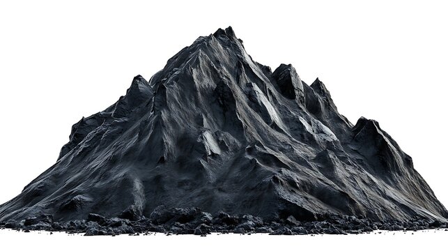 Black mountain peak landscape scenic view dark rock formation summit adventure travel destination hike trek