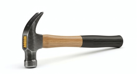 Claw hammer tool wooden handle construction equipment nail