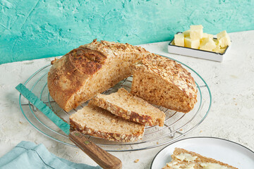 Dinkel Porridge Brot