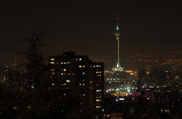 Naklejka premium A view of Tehran, the capital of Iran.