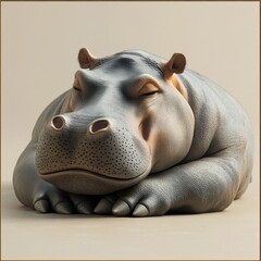 Sleepy Hippopotamus