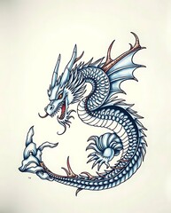 Dragon Tattoo Design.