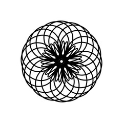 Intricate Geometric Mandala with Radial Symmetry