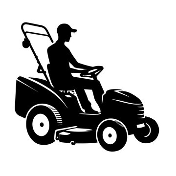 recommend clip art: Lawn Mower Silhouette , Lawn Mower vector