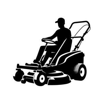 recommend clip art: Lawn Mower Silhouette , Lawn Mower vector