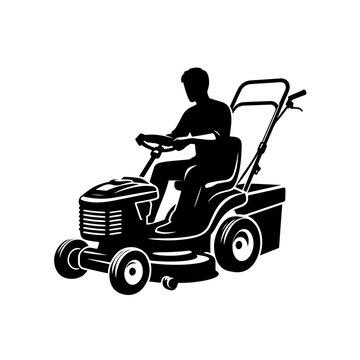 recommend clip art: Lawn Mower Silhouette , Lawn Mower vector