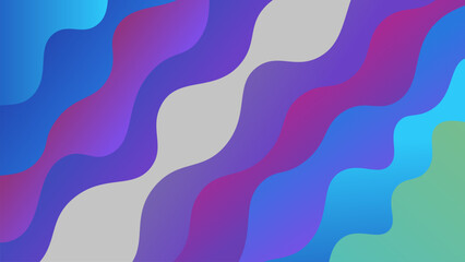 Colorful abstract wavy background with blue, purple, and green tones creating vibrant design
