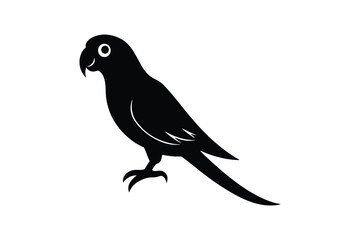 Obraz premium parrot-silhouette-vector-art-illustration---.eps