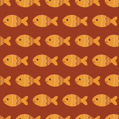 Fish Pattern Bold Repeat Design