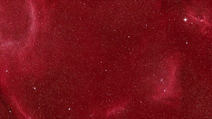 Crimson cosmic expanse with glittering stars