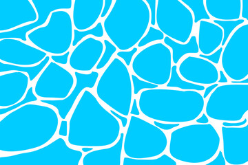 Seamless pattern of water texture. Shiny waves in pool, sea or ocean. Summer concept.