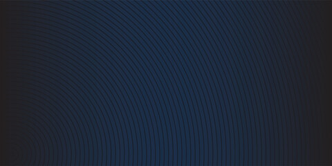Fototapeta premium Modern blue abstract background, the look of stainless steel, circular lines on a blue background. Vector Illustration