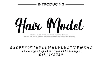 Hair Model – Elegant Script Font for Salon & Fashion Branding Design