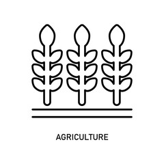 Icon a agriculture, isolated against a clean background.