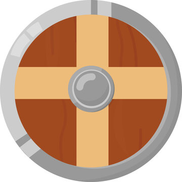 brown shield with cross design clip art preview