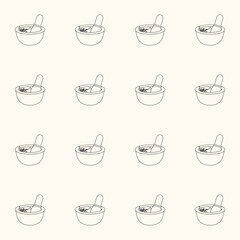 Alternative Medicine icons pattern illustration

