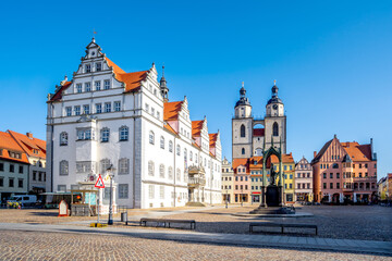 Fototapeta premium Marktplatz, Lutherstadt Wittenberg, Deutschland 