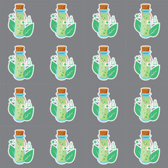 Alternative Medicine icons pattern illustration
