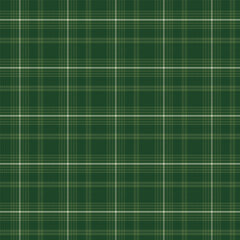 Plaid with twill weave repeat pattern.Checkered tartan gingham seamless pattern in green.Geometric graphic vector illustration background design for fabric and prints.Christmas pattern.