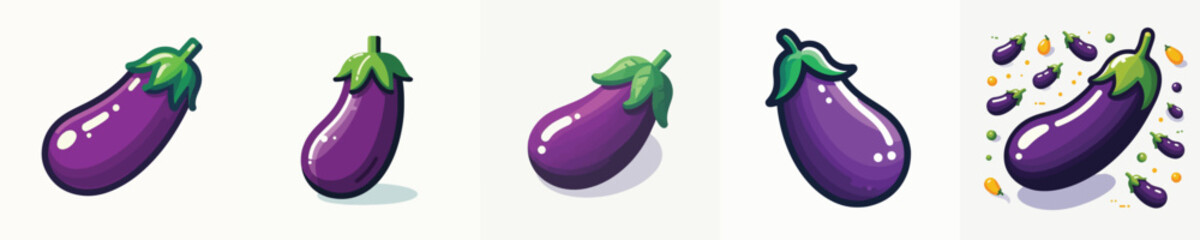 Vector of a eggplant.