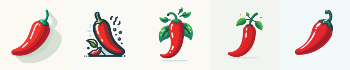 Vector of a chili.