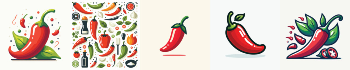 Vector of a chili.
