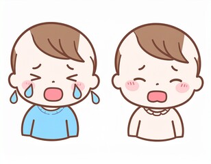 赤ちゃん　子供　泣き顔